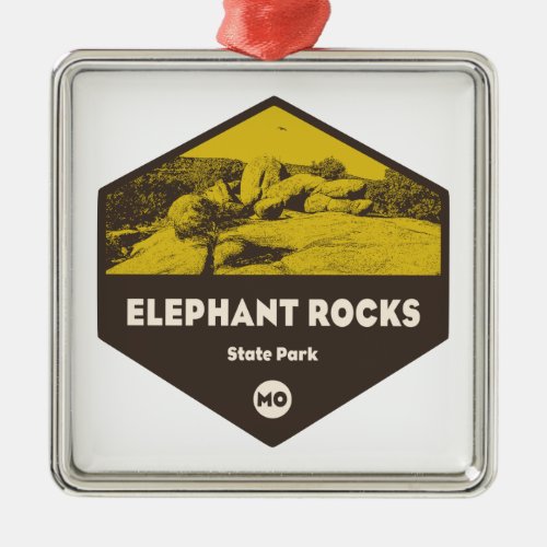 Elephant Rocks State Park Missouri Metal Ornament