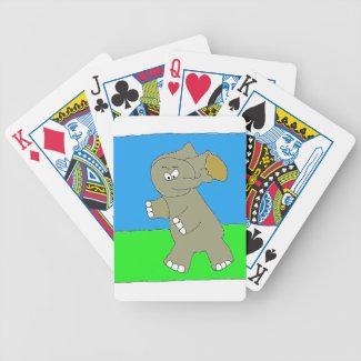 Elephant Runningback Bicycle Playing Cards