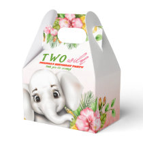 Elephant Safari 2nd Birthday Party Favor Boxes