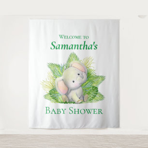 Elephant Safari baby Shower Backdrop