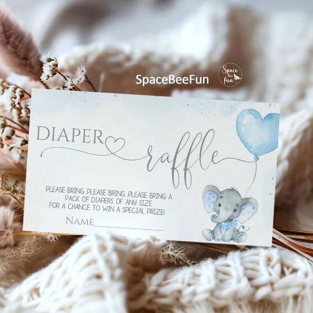 Elephant Safari Baby shower  Enclosure Card (Elephant safari baby shower enclosure card, safari baby shower book for baby, diaper raffle card saf)