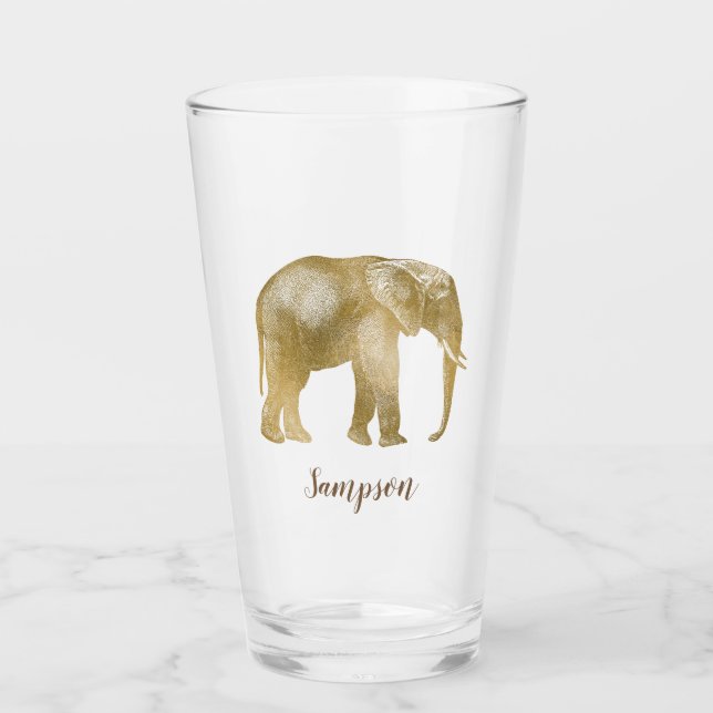 Elephant Safari Beauty Glass (Front)
