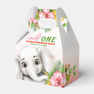 Elephant Safari Birthday Favor Boxes