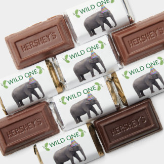Elephant Safari Mini Birthday Wraps Hershey's Miniatures