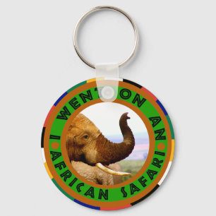 Elephant scent safari keychain