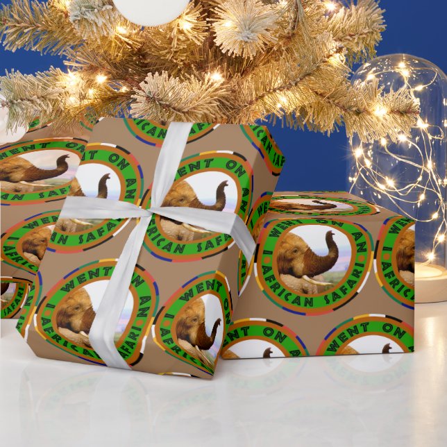Elephant Scents African Safari Wrapping Paper (Holidays)