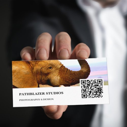 Elephant Scents  Wildlife Photography  Business Card