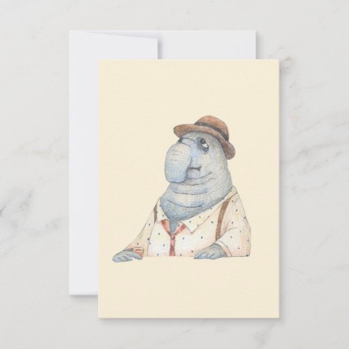 Elephant Seal and Tequila Card