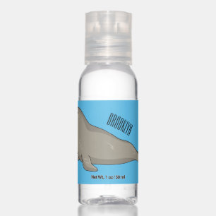 Elephant seal cartoon illustration hand sanitizer