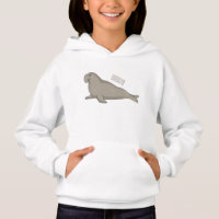 Elephant seal cartoon illustration