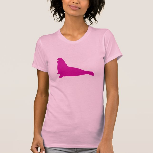 Elephant Seal Shirt Fuschia (Front)