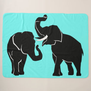 Elephant Sherpa Blanket