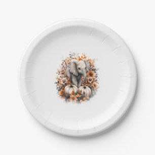 Elephant Shirt Country Pumpkin Paper Plates