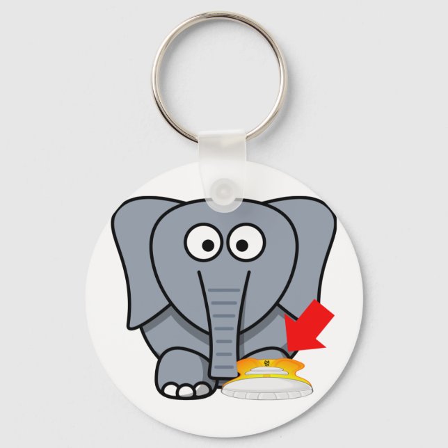 Elephant Shoe I Love You Keychain (Front)