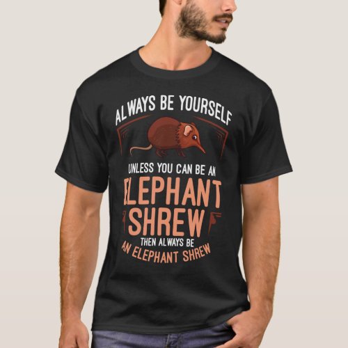 Elephant Shrew Gift Sengi Cute Jumping Mouse T_Shirt