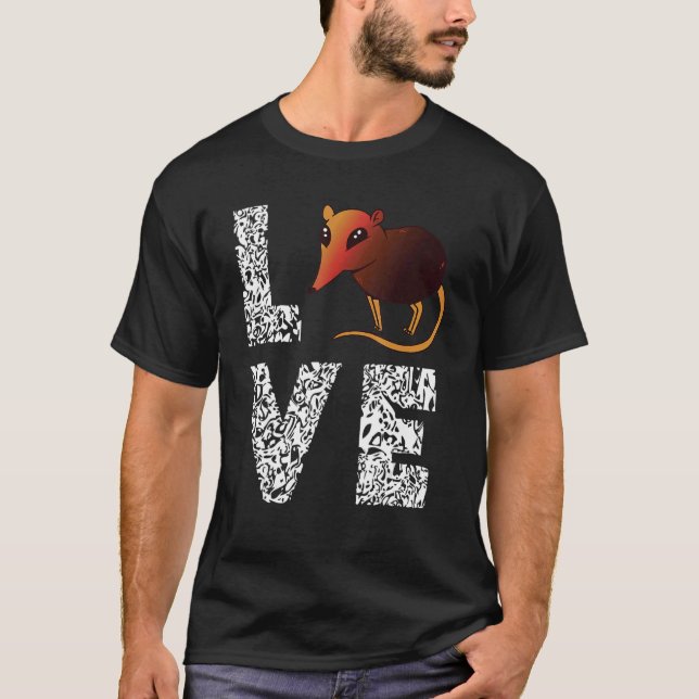 Elephant Shrew Leopard Love Sengi Elephant Shrew M T-Shirt (Front)