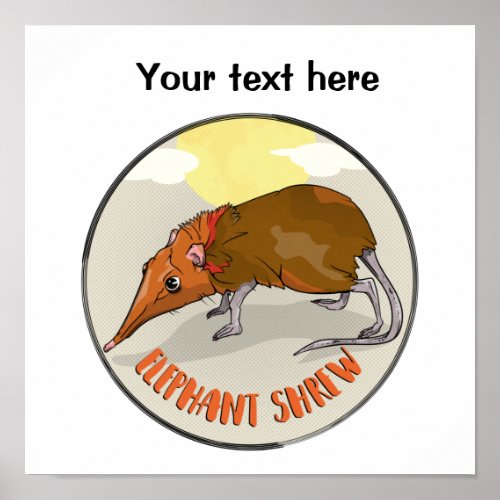 Elephant Shrew Poster