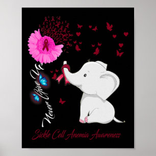 Elephant Sickle Cell Anemia Awareness  Poster