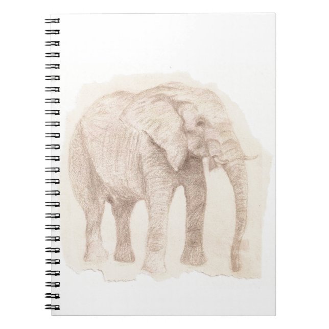 Elephant Sketch Art Notebook (Front)