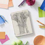 Elephant Sketch iPad Pro Cover<br><div class="desc">This sketch features an African elephant | Ethan Harper. Image ID: 116578Z</div>