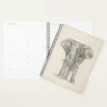 Elephant Sketch Planner<br><div class="desc">This sketch features an African elephant | Ethan Harper. Image ID: 116578Z</div>