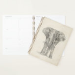 Elephant Sketch Planner<br><div class="desc">This sketch features an African elephant | Ethan Harper. Image ID: 116578Z</div>