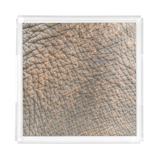 Elephant Skin: Abstract Texture Background Acrylic Tray