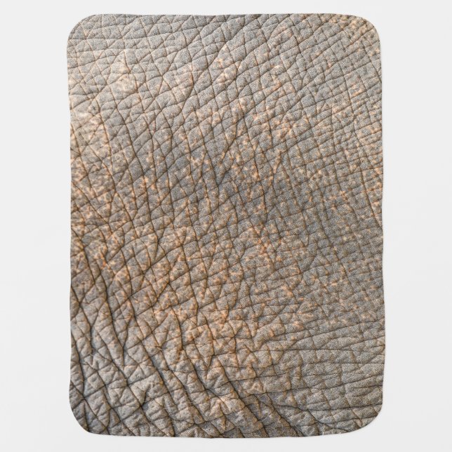 Elephant Skin: Abstract Texture Background Baby Blanket (Front)