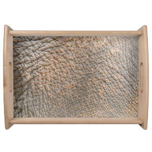 Elephant Skin: Abstract Texture Background Serving Tray