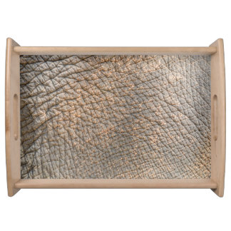 Elephant Skin: Abstract Texture Background Serving Tray