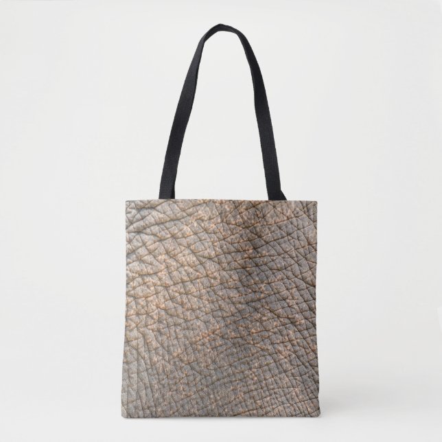 Elephant Skin: Abstract Texture Background Tote Bag (Front)