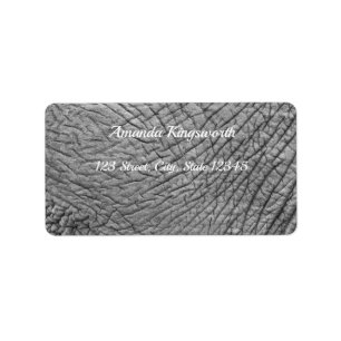Elephant skin label