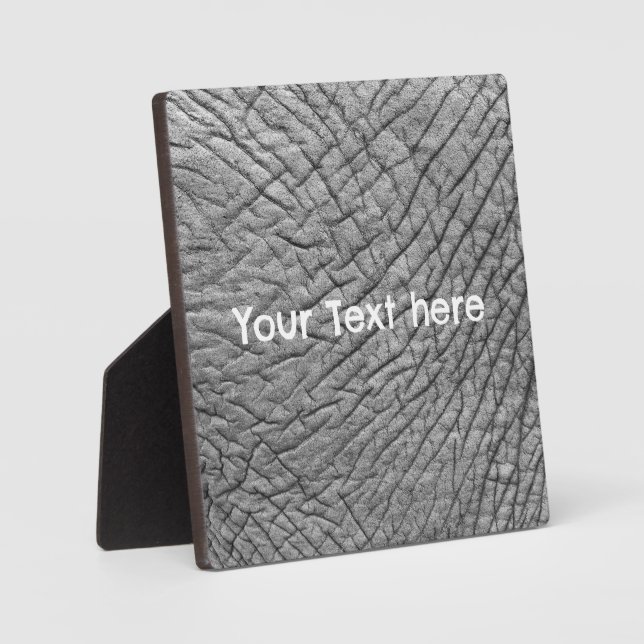 Elephant skin personalized plaque (Front)