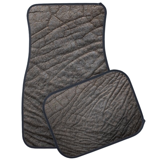 Elephant skin texture pachyderm car floor mat (Set)