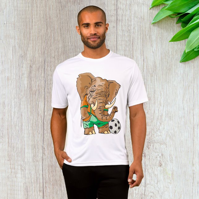 Elephant Soccer Player Funny Sports Animal  T-Shirt (Creator Uploaded)