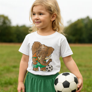 Elephant Soccer Player Funny Sports Animal T-Shirt