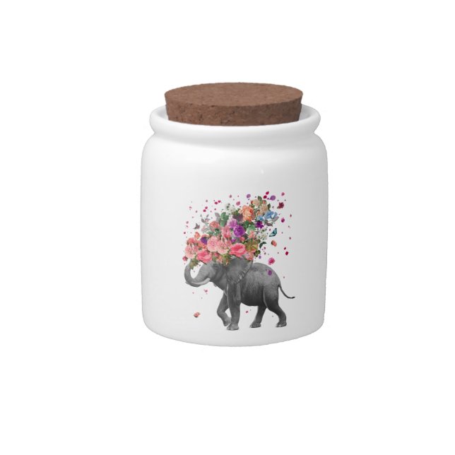 Elephant Splash Candy Jar (Front)