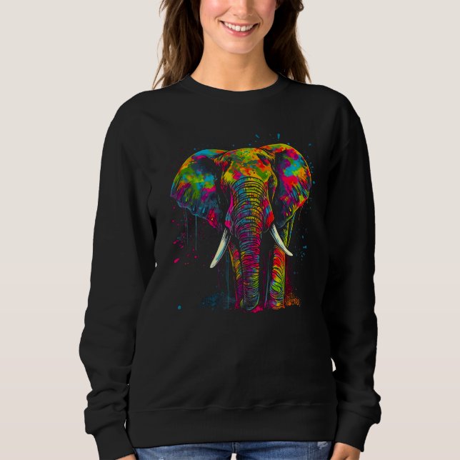 Elephant Spray Sweatshirt (Front)