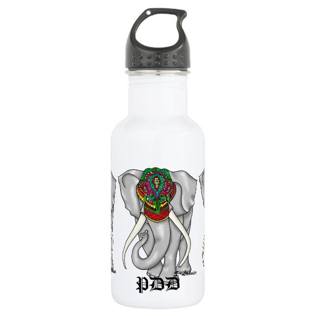 Elephant Stainless Steel Water Bottle (Front)