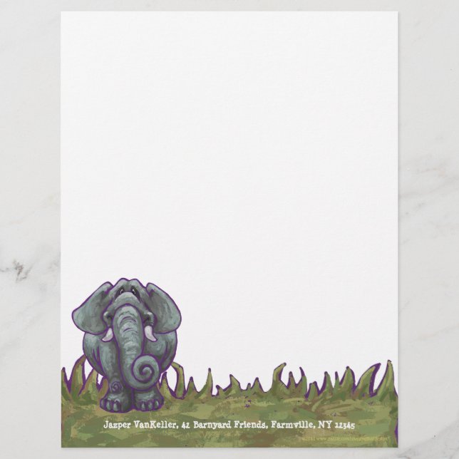 Elephant Stationery (Front)