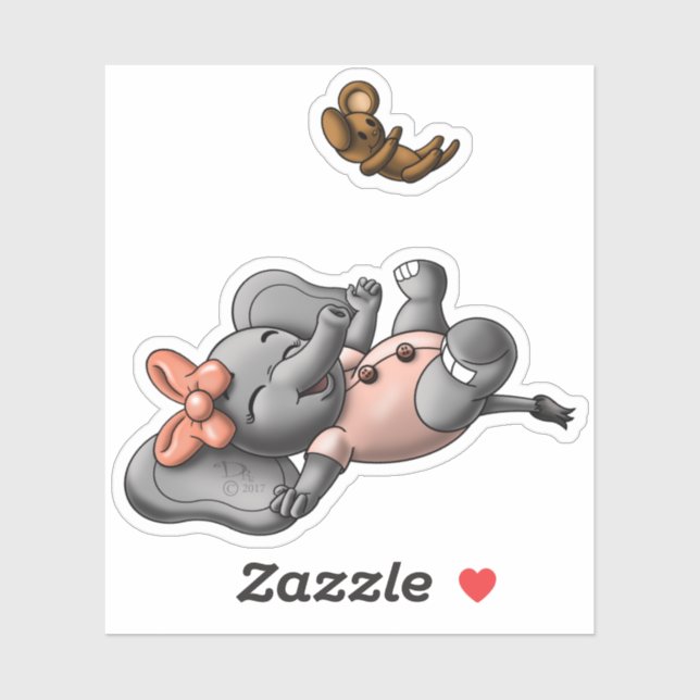 Elephant Sticker (Sheet)