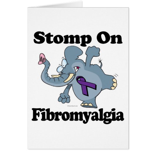 Elephant Stomp On Fibromyalgia Cards (Front)