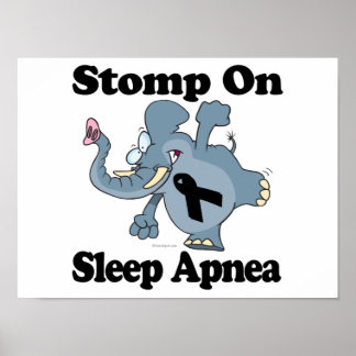 Elephant Stomp On Sleep Apnea Poster