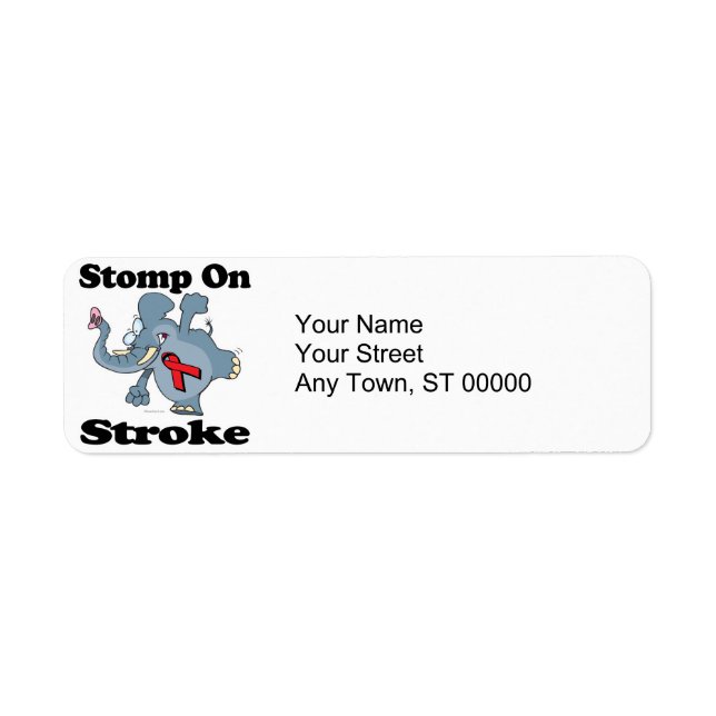 Elephant Stomp On Stroke Label (Front)