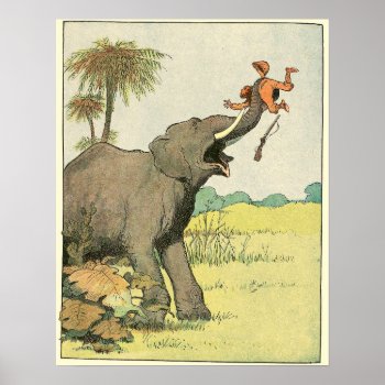 Elephant Story Book Drawing Value Poster by kidslife at Zazzle