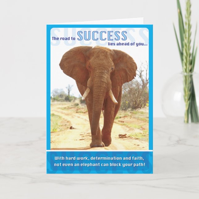 Elephant Success Card (Front)