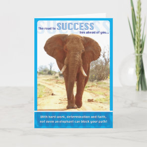 Elephant Success Card