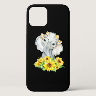 Elephant Sunflower Gifts iPhone 12 Pro Case