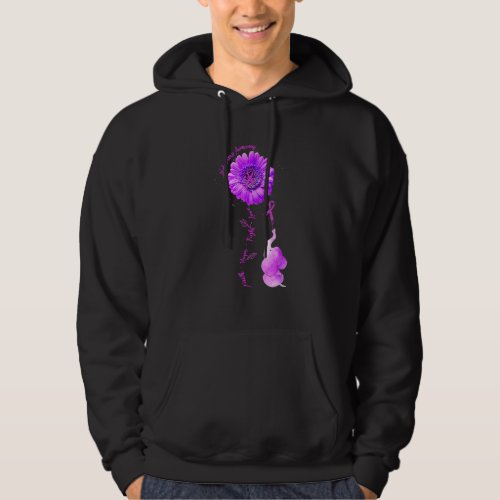 Elephant Sunflower Purple Faith Hope Fight Love Al Hoodie