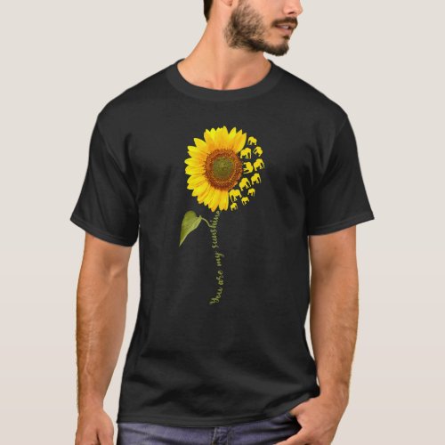 Elephant Sunflower T_Shirt